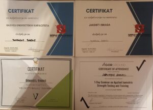Certifikati završenih edukacija
